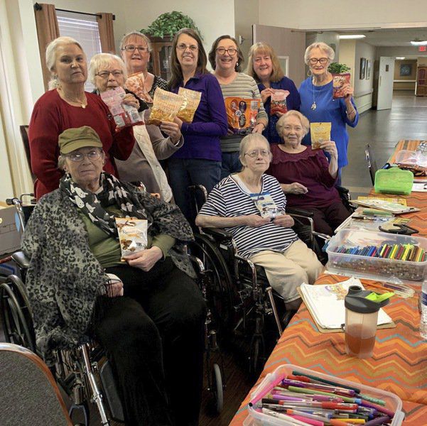 Adult Coloring Group provides Halloween treats